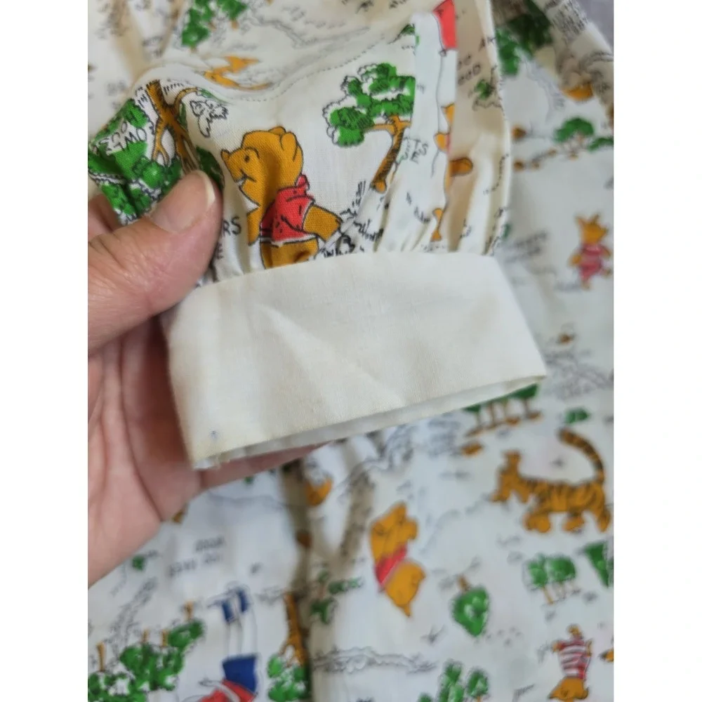 Vintage Winnie the Pooh Bear Dress 70s Sears 100 ACRE WOOD Size 6 Flaws